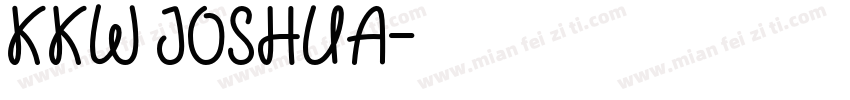 KKW JOSHUA字体转换